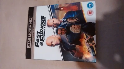 FAST AND FURIOUS HOBBS & SHAW (4K UHD AND BLU RAY) NEW SEALED WITH SLIPCASE - Image 1 of 2
