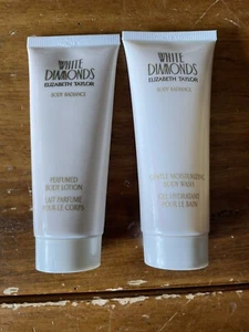 Elizabeth Taylor White Diamonds Body Radiance Body Wash And Lotion 3.3 oz - Picture 1 of 6