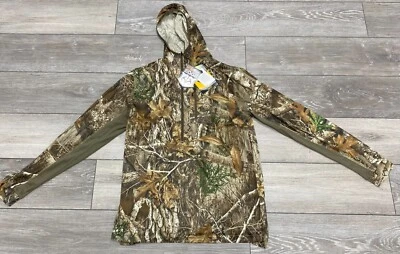 Browning Early Season Hooded Shirt 3/4 Zip Size Large. - Image 1 of 4