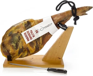 Prosciutto Spagnolo Serrano (Spalla) Riserva + Porta Prosciutto + Coltello 4.5-5 - Foto 1 di 12