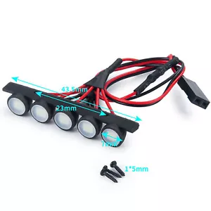 LED Licht Bar Scheinwerfer Dachlicht für Axial SCX24 AXI00006 1/24 RC Auto Teile - Bild 1 von 8