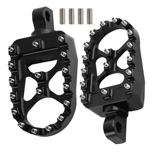 MX Style Wide Fat Foot Pegs 360° Roating  for harley Dyna Sportster Fatboy - Picture 1 of 12
