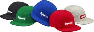 SUPREME FW15 HARRIS TWEED WOOL CAMP CAP BEIGE BRAND NEW BOX LOGO DEADSTOCK - Picture 1 of 8