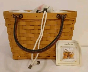 Medium Longaberger Good Ol’ Summertime Boardwalk Basket - Picture 1 of 9