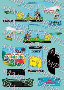 PREORDER Chase Elliott Mickey Mouse Clubhouse Custom  1/64 Peel & Stick Decals