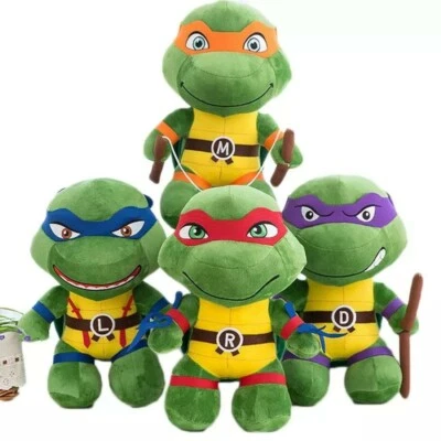 Peluche Tortue Ninja au choix 25 Cm doudou léonardo Raphaël Michelangelo Donatel