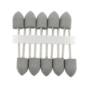 10pcs Oral Intial Polishing Bur Dental Polisher Nail Drill Bits Grinder Electric - Picture 1 of 11