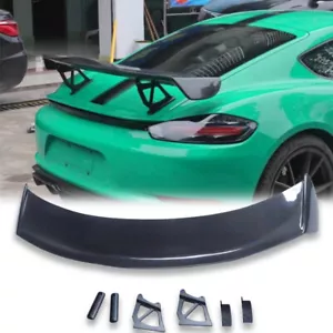 Carbon fiber Rear Spoiler Wing For Porsche 718 981 987 Boxter Cayman GT4 Style - Picture 1 of 11