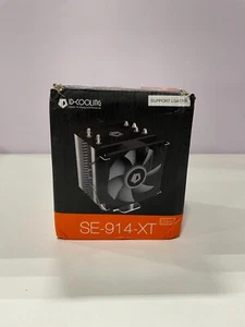 ID-Cooling SE-914-XT-Basic CPU Cooler AM4 126mm Height 4 Heatpipes for Intel/AMD - Photo 1/2