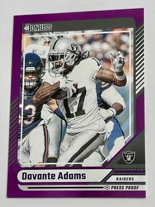 Davante Adams 2024 Panini Donruss Football Purple Press Proof #295 Raiders - Bild 1 von 9