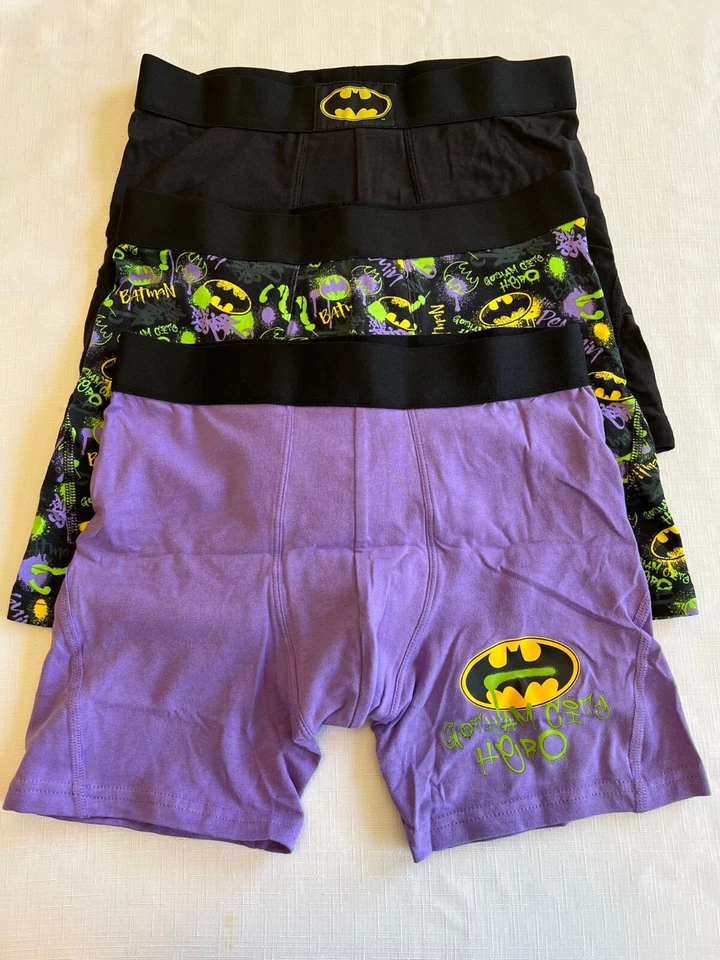 Paquete de 3 calzoncillos BATMAN de algodón elástico para hombre ropa interior NUEVO tallas S, M, L, XL Foto 1 de 4