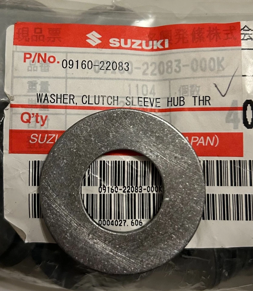 Nueva lavadora OEM Suzuki 09160-22083 para RMZ250 Foto 1 de 1