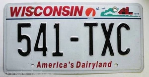 Plaque obsolète d'Immatriculation USA - Wisconsin - sans vignette ( 1290 ) - Imagen 1 de 1