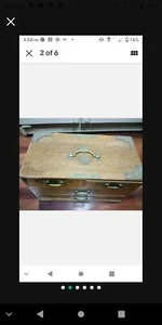 Vintage Asian Mahogany Brass Mounted 4 Drawer Jewelry Box Japan - Picture 1 of 5