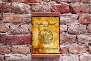 Archangel Raziel Secret of God Bring Light into Darkness, Kabbalah Talisman - Picture 1 of 10