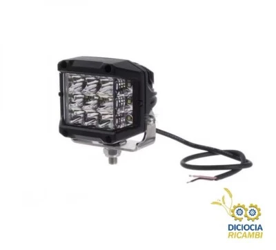 KRAMP+ KRAMP LA10094 Faro da lavoro LED quadrato, 12/24V , 30W, 2850 LM, 89x97 mm 6000K