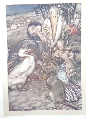 1907  ARTHUR RACKHAM ALICE'S ADVENTURES IN WONDERLAND by CARROLL - Image 1 of 4
