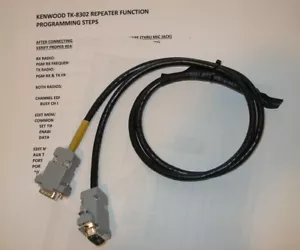 Kenwood TK-7302 TK-8302 Repeater Cable (Build Your Own GMRS/HAM) - Picture 1 of 3