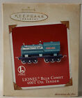 2002 Hallmark Keepsake Ornament Lionel Blue Comet 400T Oil Tender Train Rare