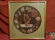 19th Century Crewel Work/Woolwork Reframed and Mounted