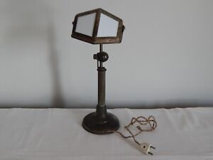  ANCIENNE Petite LAMPE de Bureau Art Déco Pirouette en Métal Bras Articulé