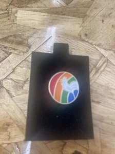 White Rooster Rainbow Lapel Pin - Picture 1 of 3