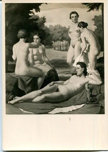 EROTIK-AK Haus der Deutschen Kunst, I. Saliger BAD DER DIANA Frauen nackt 30er - Bild 1 von 1