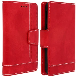 Cover Smartphone 5.5 For 6 Inch Universal Wallet Case Red Case Slide - Picture 1 of 5