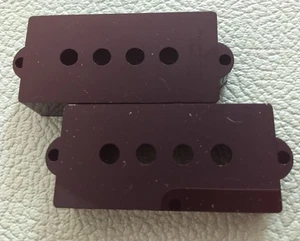 Bass Tonabnehmer Abdeckungen Set (schwarz) passt Fender Precision Bass - Bild 1 von 1