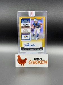 2023 Contenders Puka Nacua Gold Rookie Ticket Auto /5 - Sealed - Picture 1 of 3