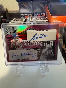 Jaxson Dart/Tre Harris 2024 Leaf Prospects Dual Auto 2/3 RC Ole Miss - Bild 1 von 2