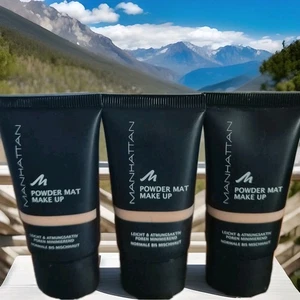 Manhattan Powder Mat Make Up Nr.76 Fair 3ST SET NEU - Bild 1 von 2