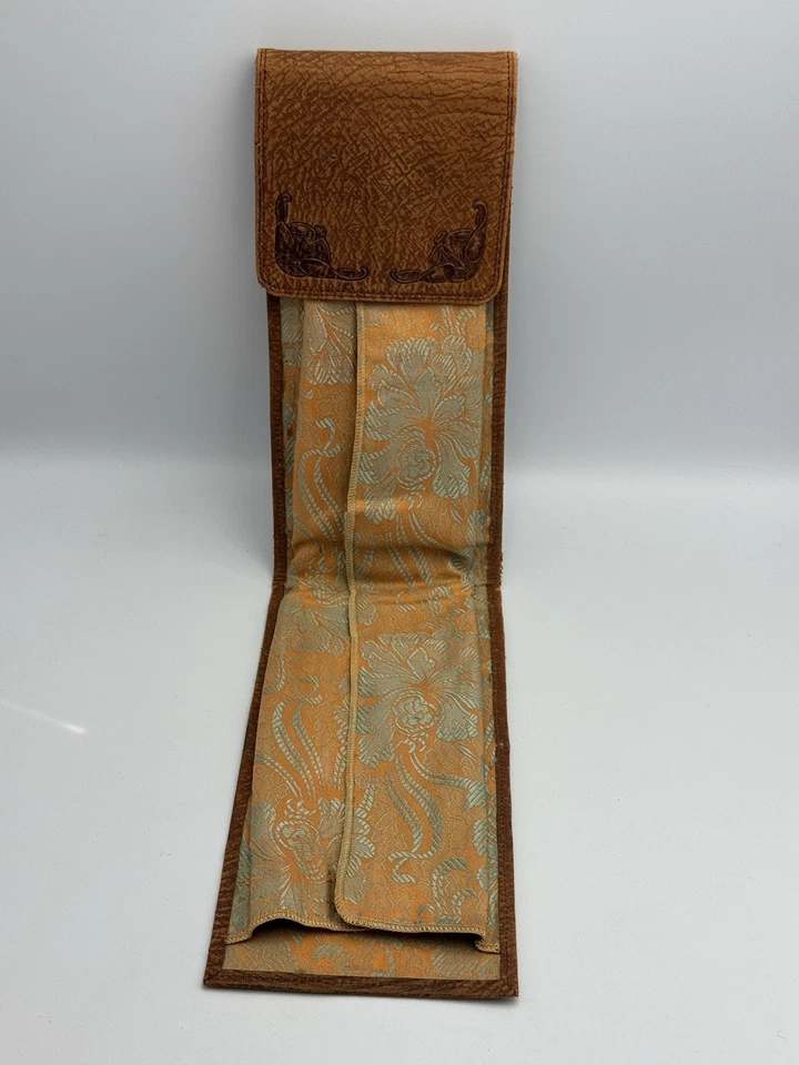 Valet portador de corbata de cuero moderno vintage de mediados de siglo  Foto 1 de 4