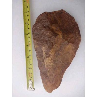 Big Neolithic Stone Axe Hand Axe Prehistoric Tool Stone Age Museum Quality - Image 1 of 4