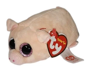 Ty Beanie Boos Teeny Tys 4" CURLY the Pig Stackable NEW MWMTs Plush Stuffed Toy - Picture 1 of 10