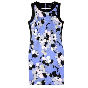 Tommy Hilfiger Clarice Damen-Etuikleid Blumendruck 129 $, Größe 10, blau - Bild 1 von 3