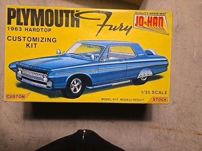 JO-HAN 1963 Plymouth Fury Hardtop 1/25 Customizing Kit Vintage - Open Box - Image 1 of 4