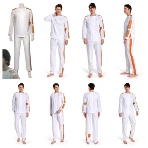 Cassian Andor Cosplay Costume Halloween Andor white Prison Uniform Top Pants set - Picture 1 of 10