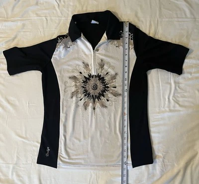 Camisa polo de golf Daily Sports para mujer manga corta geométrica, talla grande Foto 1 de 4