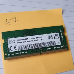 16GB SK HYNIX 1RX8 PC4-3200 PAMIĘĆ LAPTOPA DDR4 RAM Ref 47 - Zdjęcie 1 z 1
