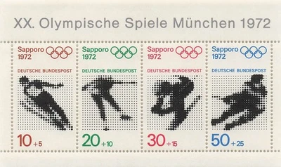 Alemania B475a Hoja de recuerdo Juegos Olímpicos MNH Foto 1 de 2