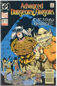 ADVANCED DUNGEONS AND DRAGONS # 10, SEP 1989 DC COMIC BOOK Bill & Ted AD on B/C - Picture 1 of 2