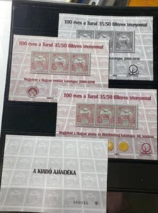 HUNGARY 2013 TURUL 4 SPECIAL SHEETS MABEOSZ STAMP ON STAMP -S15658-1 - Picture 1 of 1