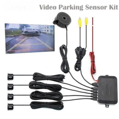 Video Parking Sensor Kit Car Reverse Backup Radar Assistance Monitor - Image 1 of 4