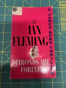 VINTAGE 1956 IAN FLEMING Diamonds Are Forever JAMES BOND SIGNET BOOK 27th 007 - Picture 1 of 6