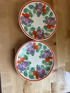 "Platos checos pintados a mano años 20 - Juego de dos 7 1/4""" - Imagen 1 de 5