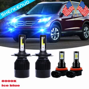 For Honda CRV CR-V 2007 - 2014 C9 LED Headlight Fog Light Hi Low Dual Beam Bulbs - Picture 1 of 12