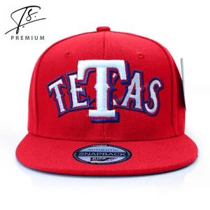 Texas "TETAS" Rangers Mütze Overlap Snapback blau Trucker Cap Unisex rot - Bild 1 von 5