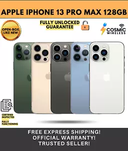 Apple iPhone 13 Pro Max 128GB Fully Unlocked 5G - Excellent - Picture 1 of 13