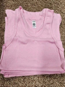 American Apparel Pink Girls L tank tops New (Lot of 4) - Picture 1 of 8